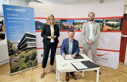 Stadt Zwickau und GOLDBECK Ost GmbH unterzeichnen Vertrag