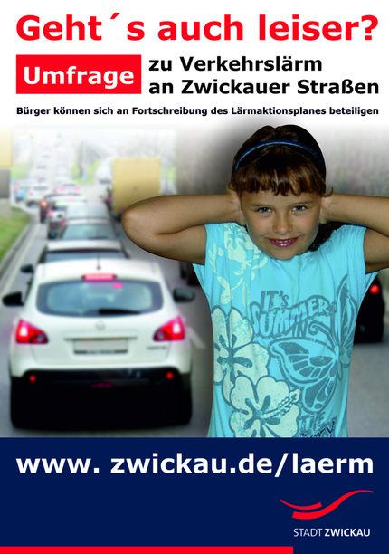 Plakat zur Umfrage Verkehrslärm