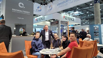 JIN-Messebesucher bei Neumann&Partner auf der Messe Intec 2025 in Leipzig