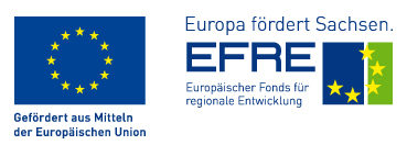 Logo: Europa fördert Sachsen. EFRE- Europäischer Fonds für regionale Entwicklung
