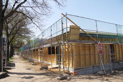 Neubau Hort aussenansicht strasse