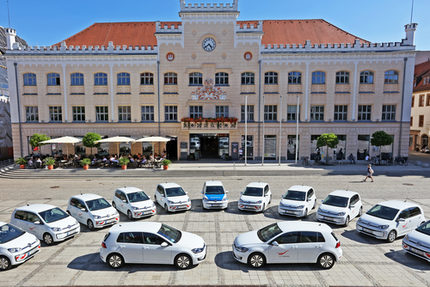 E-Fahrzeuge auf dem Hauptmarkt