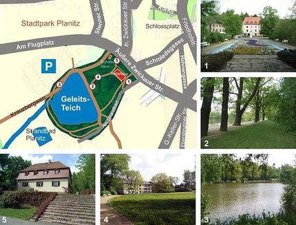 Stadtpark Planitz Infokarte