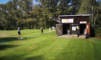Driving Range auf dem Golfplatz Zwickau
