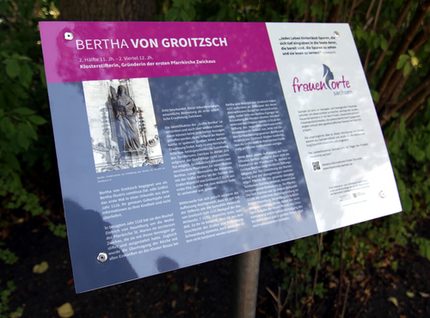 Gedenktafel Bertha von Groitzsch