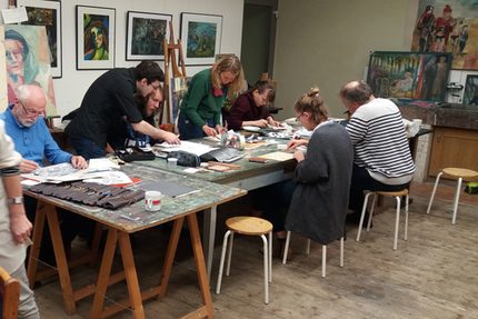 Blick ins Förderstudio für Erwachsene