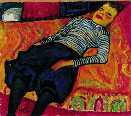 Pechstein, Liegendes Mädchen