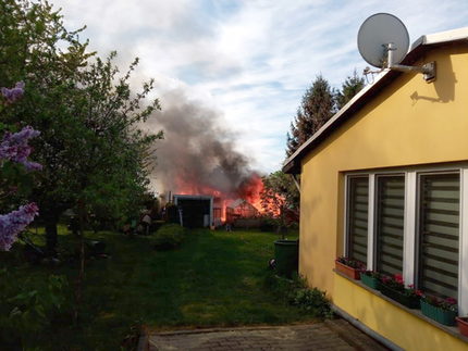 Brand Gartenhaus