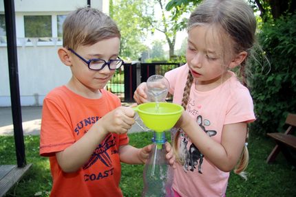 Experiment mit Wasser