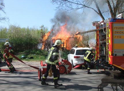 Brand Gartenlaube