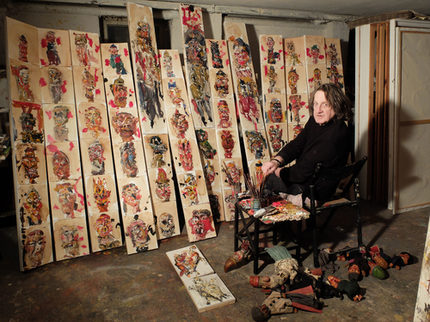 300317_Hartwig Ebersbach vor CORTÈGE TRIOMPHE in seinem Leiziger Atelier_2012_Monika Ebersbach.jpg