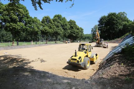 Baufeld neue Sporthalle am Biel 1