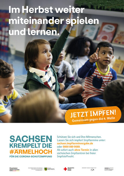 Jetzt impfen! Plakat