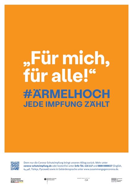 Plakat Jede Impfung zählt