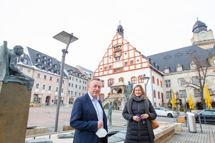 OB Oberdorfer und OBin Arndt