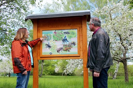 Elke Heinig vom Verein Grüne Liga Wetssachsen e. V. und Michael Mühmel Leiter Umweltbüro