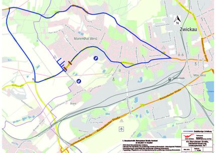 Umleitung Bauabschnitt 1