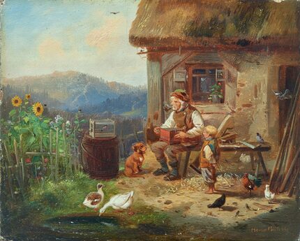 Meno Mühlig: Der alte Vogelsteller (1858)