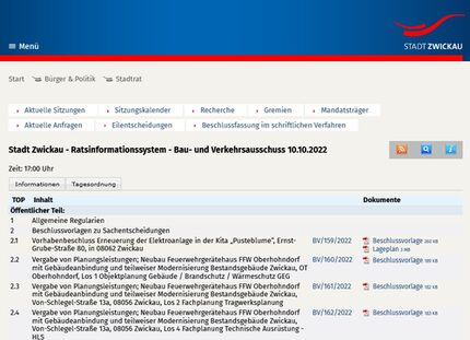 Bauausschuss - Ratsinfosystem