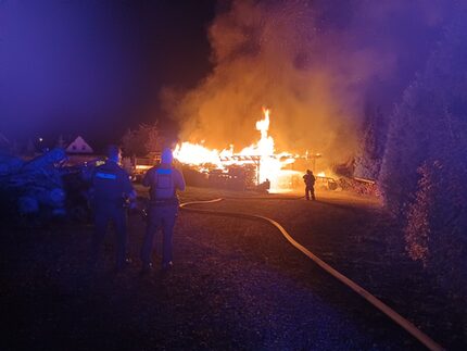 Brand in Niederhohndorf