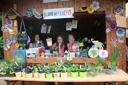 Blumenladen in der Spielstadt