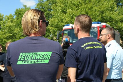 Der Katastrophenschutz vom LK Zwickau entsendet bereits Auswechsel-Trupp