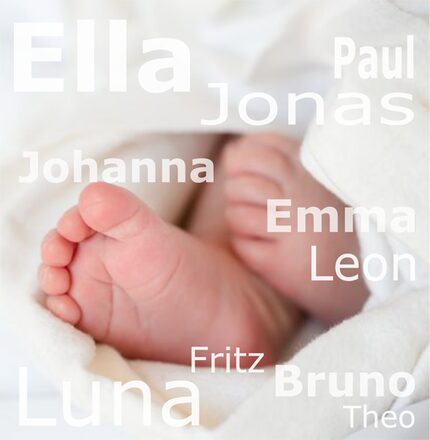 Grafik beliebteste Vornamen in Zwickau