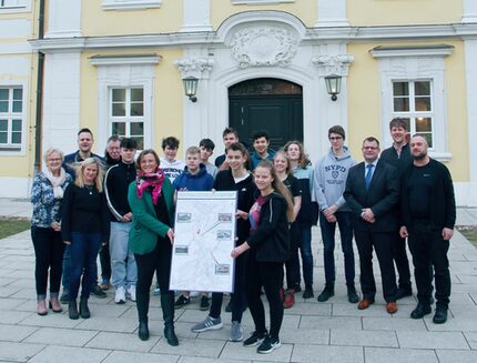 Baubürgermeisterin mit der Projektgruppe PLANITZ.LEBEN