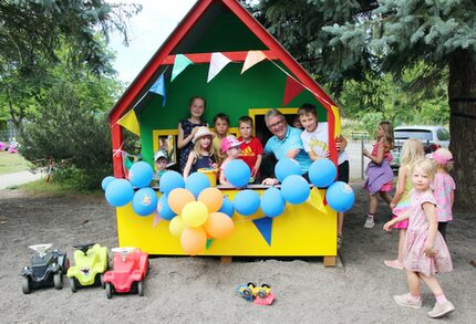 Volker Schneider darf natürlich auch mal ins Haus