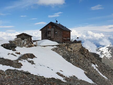 Die Zwickauer Hütte in den Ötztaler Alpen