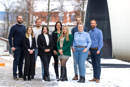 Die Nachwuchsforschergruppe der WHZ (rechts:nProjektleiter Prof. Ulrich Walther)