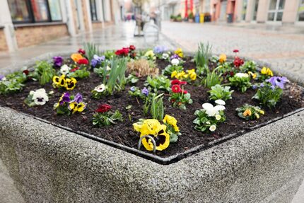 Blumenkübel Hauptstraße