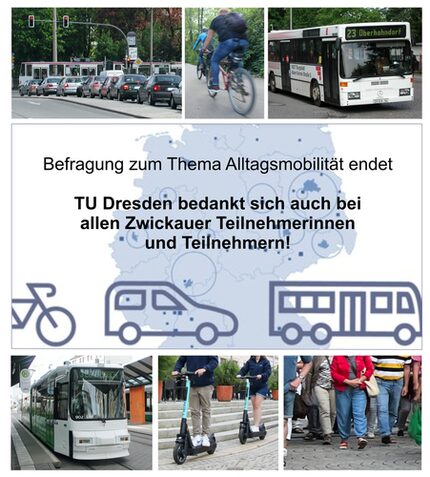 Befragung der TU Dresden zur Alltagsmobilität