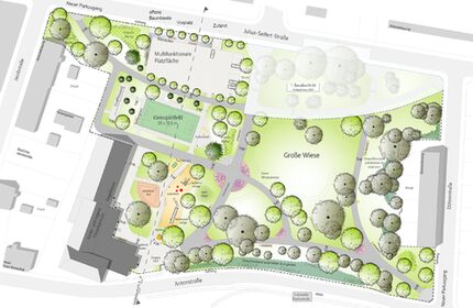 Stadtpark Marienthal - Entwurfsplanung