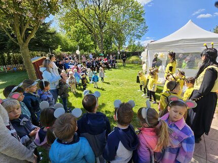 Heute feierte die Kita ihren Sanierungsabschluss