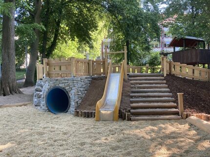 Der neue Kletterhügel