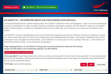 Das Portal „Wo Zwickt´s?“