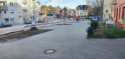 Parkflächen auf erweiterten Mehrzweckplatz