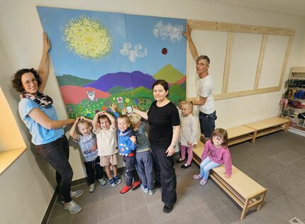 Hier wird das Wandbild Anfang September angebracht.