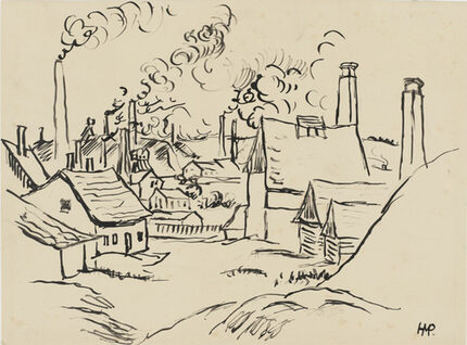Max Pechstein, Rauchende Schlote (1912)