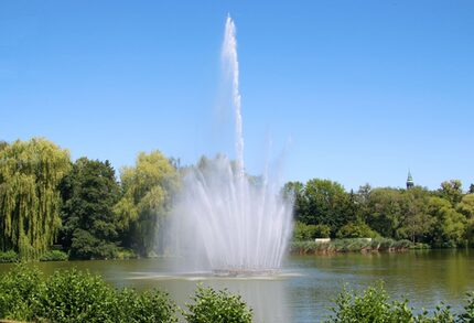 Fontäne am Schwanenteich geht Anfang Mai in Betrieb