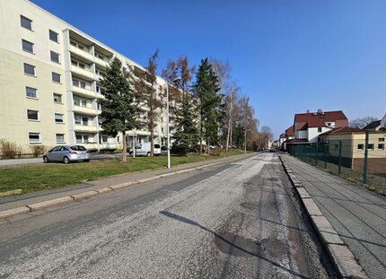 Aktueller Zustand der Rudolf-Breitscheid-Straße in Höhe Ernst-Grube-Straße