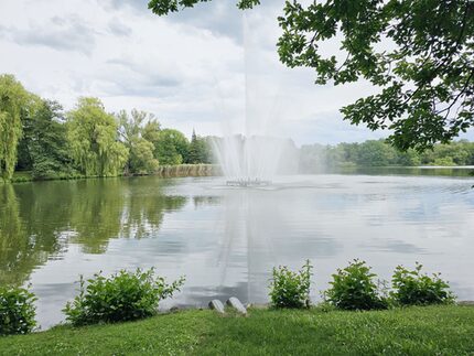 beliebtes Fotomotiv und Wahrzeichen der Parkanlage sprudelt wieder