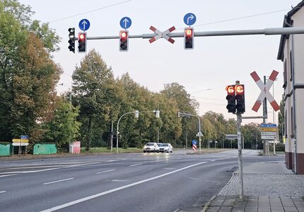 Signalbrücke auf der Talstraße
