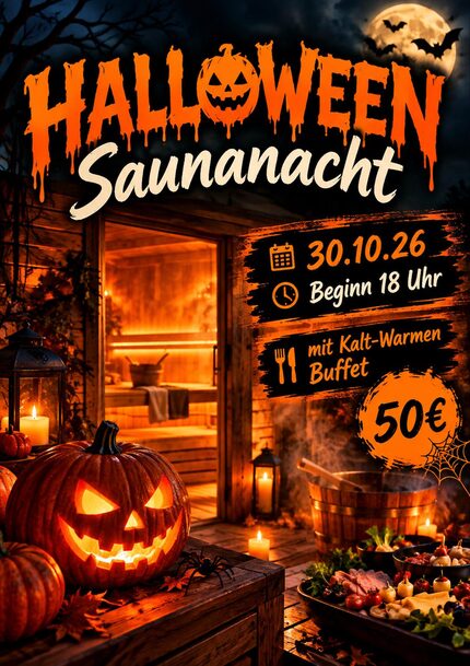 Plakat der Saunanacht