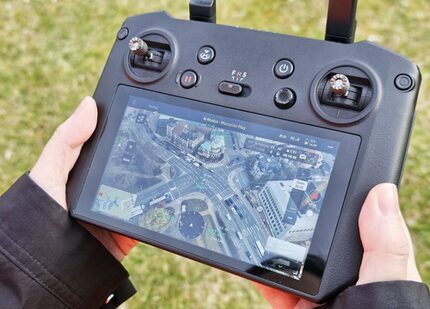 Blick auf das Display