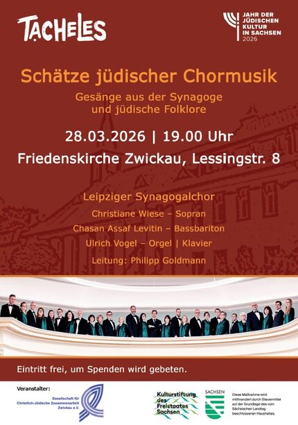 Plakat Schätze jüdischer Chormusik