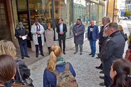 Einweihung der Stolpersteine in Jabloec nad Nisou