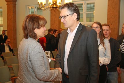 Gratulation durch Dirk Coers, VW Sachsen