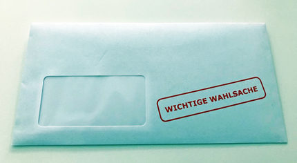Kuvert Wahlbenachrichtigung
